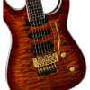 Jackson Pro Plus Series Soloist SLA3Q Ebony Fingerboard Amber Tiger Eye